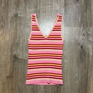 Revolve 525 America Multicolor Striped Tank Top